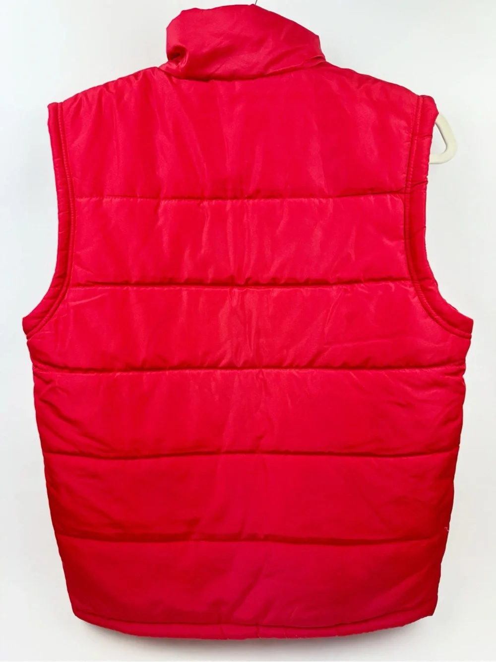 LEGO Red Quilted Zip Puffer Vest with Patch Large